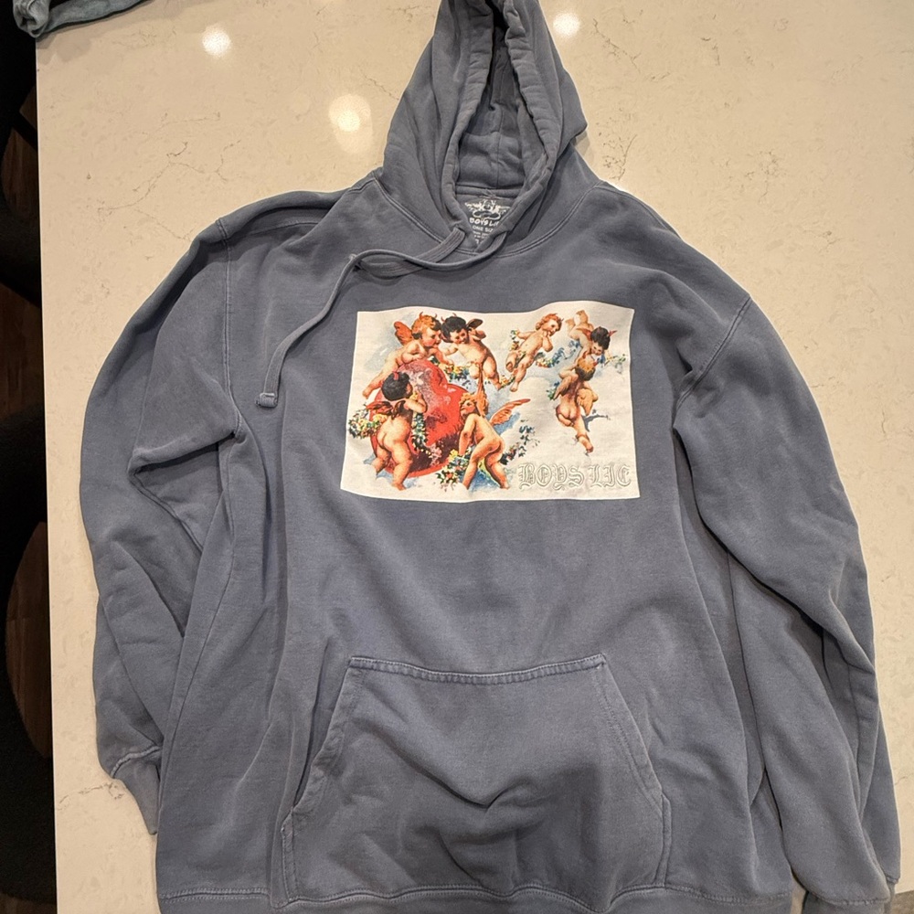 Boys Lie Blue Graphic Hoodie
